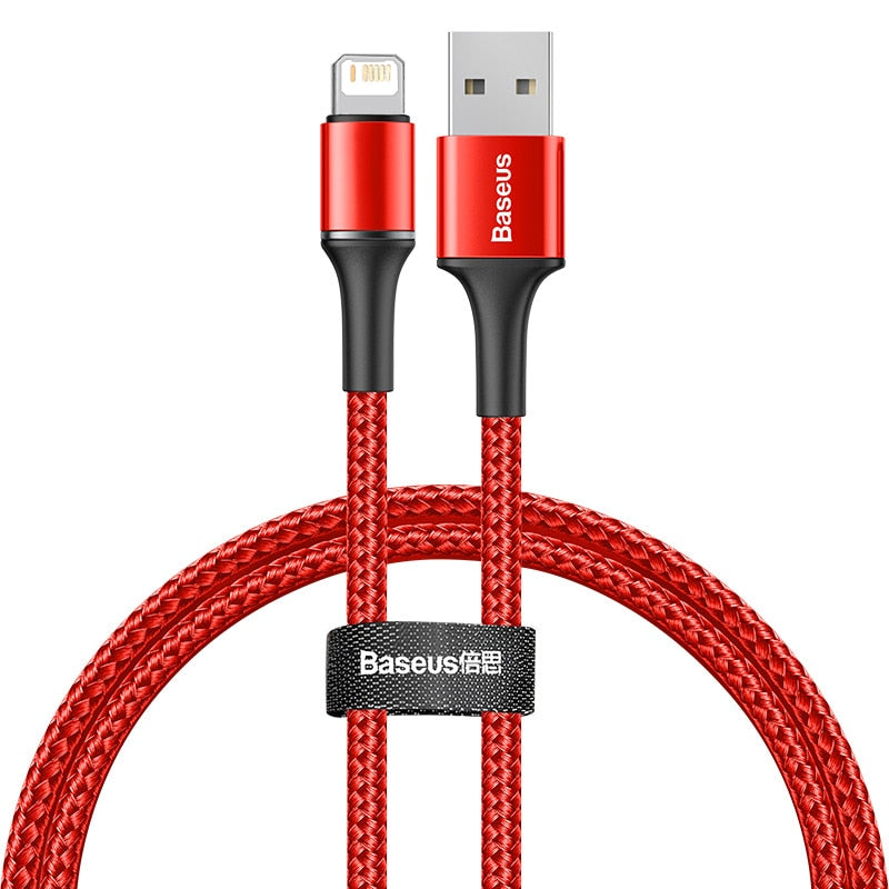 Iphone USB Schnell Ladekabel in Schwarz und Rot