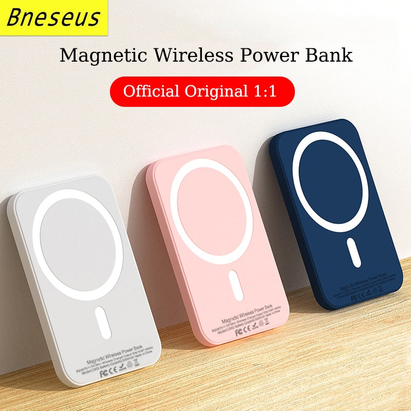 Magnetische Wireless Powerbank für Apple Geräte in 8 Farben